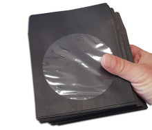 CD paper sleeves claps black (Pack 50)