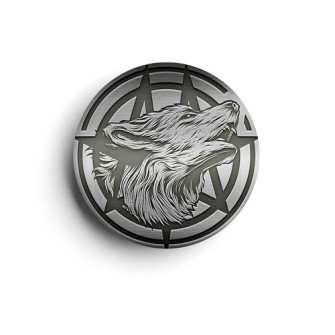  - Wolf Metal Pin