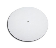 Record felt slipmat white