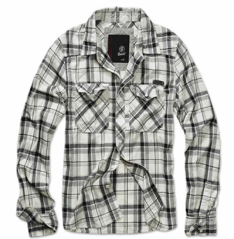  - Checkshirt Fred black off white