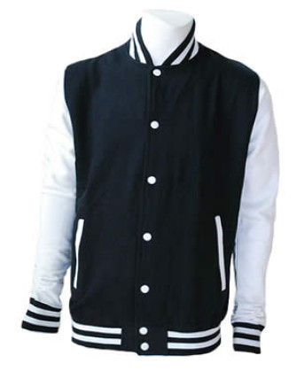  - Navy and White Varsity Jacket