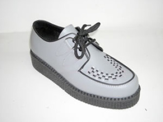  - Steelground  Single lace creeper shoe grey leather