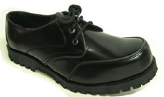  - Steelground  Steel shoe black leather