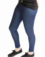 Blue Denim Leggings