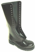 Steelground  Steel 20 eye boot black leather