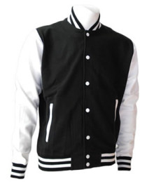 Black and White Varsity Jacket