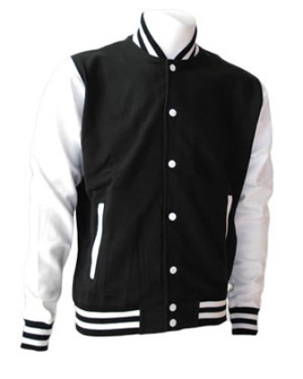  - Black and White Varsity Jacket
