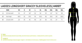  - Ladies Longshirt Gracey sleeveless