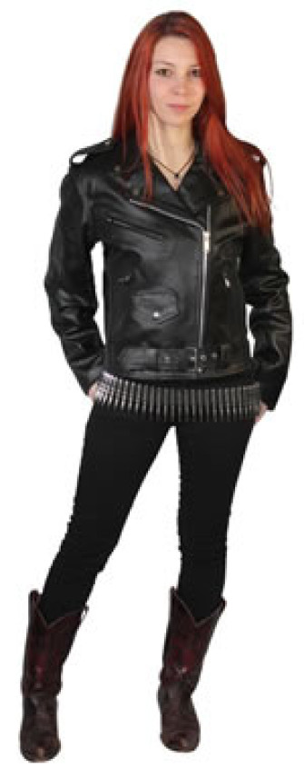  - Lady Biker - Leather Jacket «Classic style»