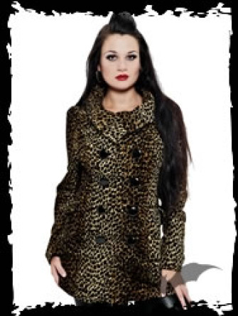  - Double-breasted leopard pattern jacket