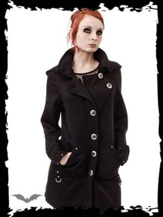  - Hooded Jacket with Large Buttons