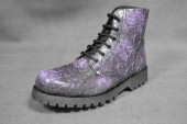 6 eye boot light purple skull 3d rub off