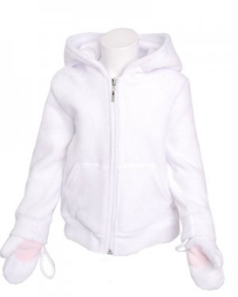  - White Kids Kitty Hood