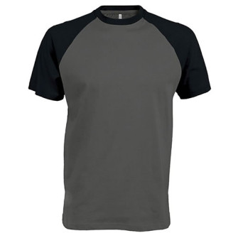  - Baseball contrast t-shirt (Grey)