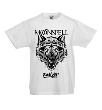  - Young Wolf (White, Kids Tshirt)