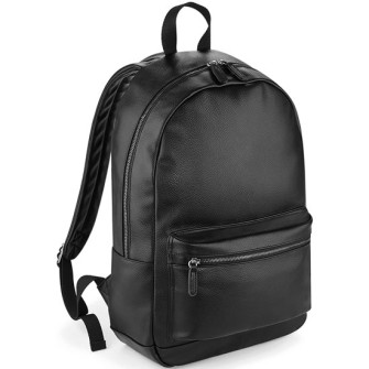  - Faux leather fashion backpack