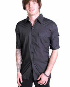 Mens Black Workshirt