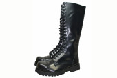 Steelcap boot - Black box leather 20 eyelets