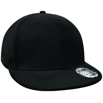  - Pro-stretch flat peak cap (Black)