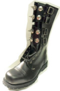Steelground  Steel Sharp boot black leather