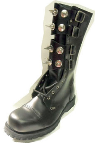  - Steelground  Steel Sharp boot black leather