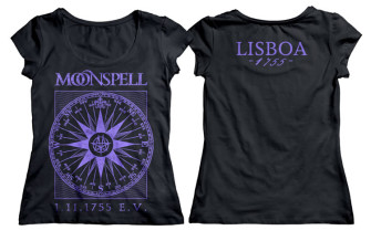  - 1755 Compass Lisboa Logo Girlie Tshirt (Purple)