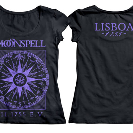 1755 Compass Lisboa Logo Girlie Tshirt (Purple)