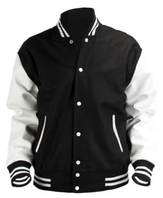Black&White Baseball Jacket | Clothing Shoes & Accessories | Rastilho