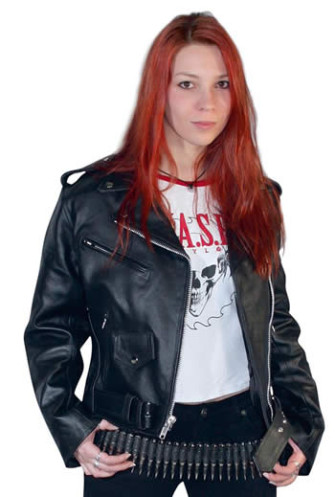  - Lady Biker - Leather Jacket «Classic style»