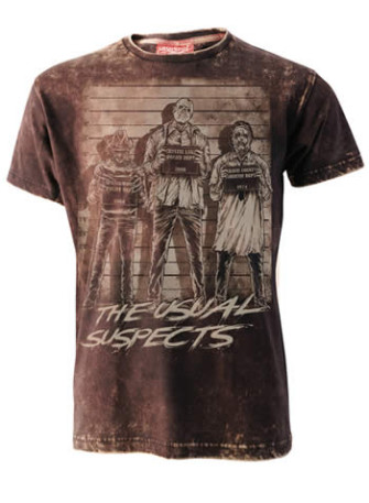  - The Usual Horror Suspects Mens Burn Out T-Shirt