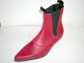 Steelground Beat boot red leather 
