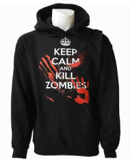 Keep Calm Kill Zombies Pullover Hood
