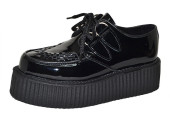 Double Sole Creeper Black Leather
