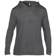 Anvil adult fashion basic long sleeve hooded tee