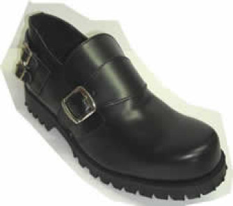  - Steelground  Steel shoe black leather 