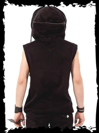  - Vest with hidden Hood