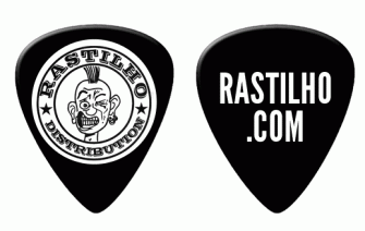  - Rastilho Logo (Black, Guitar Pick)