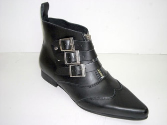  - Steelground  Denmark boot black leather